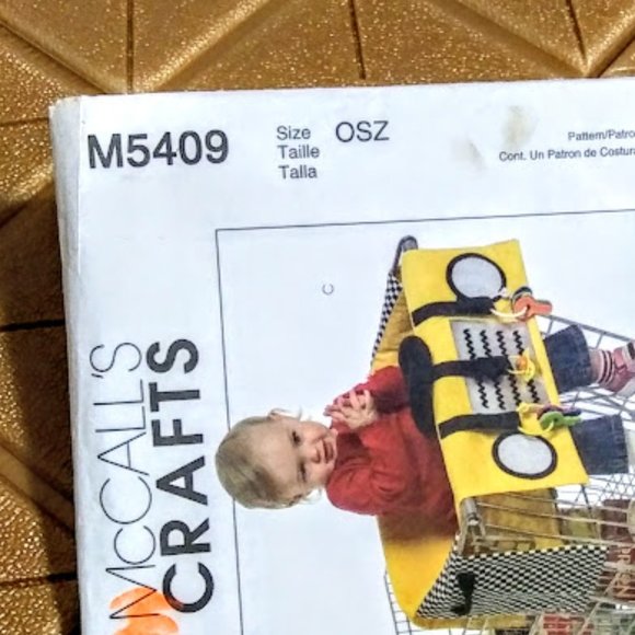 *McCALLS #M5409&M5604*SHOPPING BASKET & HIGH CHAIR COVER*SET OF 2*PRICE IS FIRM - Picture 3 of 9